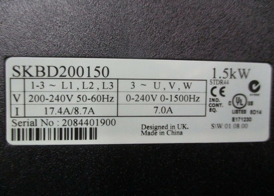 COMANDANTE SK 1.5KW 200-240V 50-60Hz 17.4A/8.7A das TÉCNICAS de CONTROLE SKBD200150 de NIDEC EMERSON