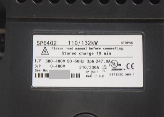 Nidec Control Techniques Unidrive SP6402 110/132kW Inversor 210A Servo Drive Industrial
