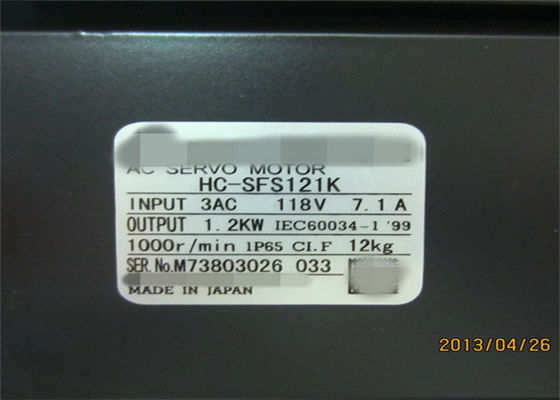 MITSUBISHI Melservo HC-SFS série HC-SFS121 Motor de potência de inércia média HC-SFS121K Japão
