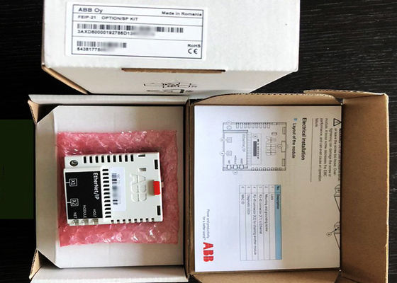 Opções de Fieldbus da movimentação do adaptador do IP dos ethernet 3AXD50000192786 do Dois-porto FEIP-21