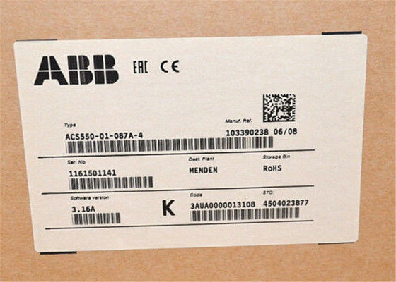 ABB ACS550 ACS550-01-087A-4 PN 45KW I2N 87 um inversor variável da frequência