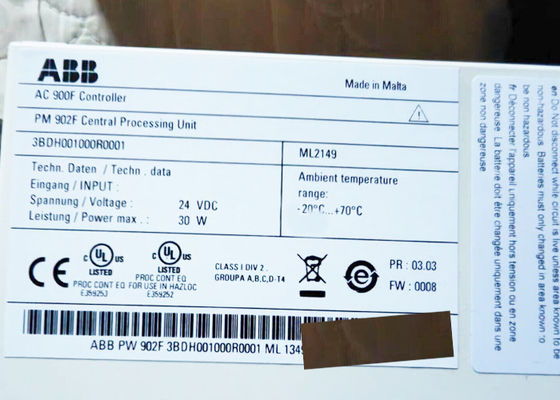 3BDH001000R0001 Módulo de CPU PM 902F ABB AC900F Módulo de Unidades Centrais
