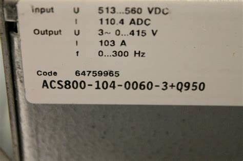 ACS800-104-0125-3+Q950 Abb Conversor de Frequência 400V 25 kVA / + AGPS-01 34 kg