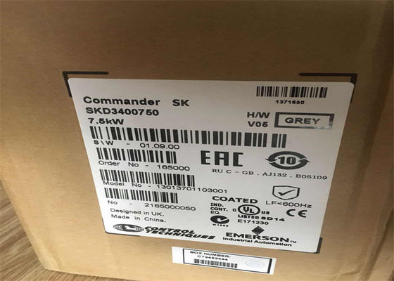 Técnicas de controlo Nidec Inverter CA SKD3400750 Emerson Commander SK 3ph Dispositivo 7,5 kW 380V