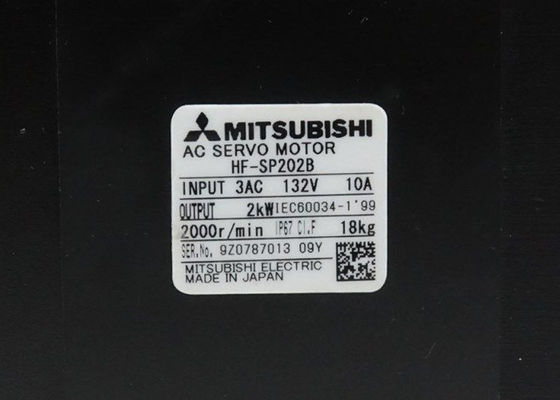 Mitsubishi 2kW 400V AC Servomotor HF-SP202B com freio NOVO em estoque