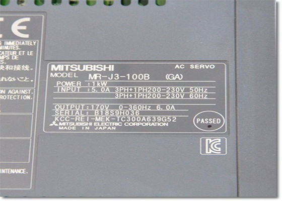 Da série servo do amplificador MR-J3 de MITSUBISHI movimentação servo industrial MR-J3-100B da C.A. NOVA