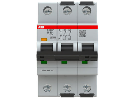 2CDS383001R0201 S303P-D20 Disjuntores em miniatura MCBs 3P 20A