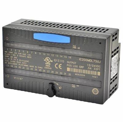 GE IC200MDL730 24 VDC Lógica positiva 2.0A por ponto w/ESCP, protecção contra curto-circuito de 8 pontos