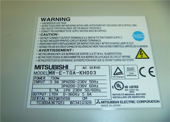 750W AC Servomotor HF-KE73BW1-S100 Controlador MR-E-70A-KH003 NOVO