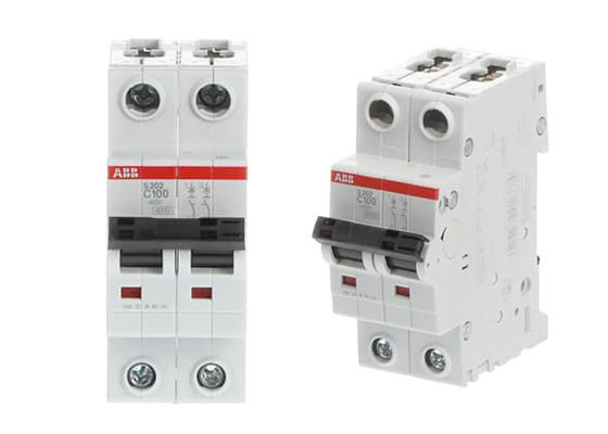 S202-C100 2CDS252001R0824 Interruptores de circuito em miniatura MCBs 6kA 100A 2P