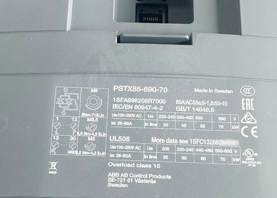 PSTX85-690-70 1SFA898208R7000 PSTX Softstarter 85A 208~690VAC Novo