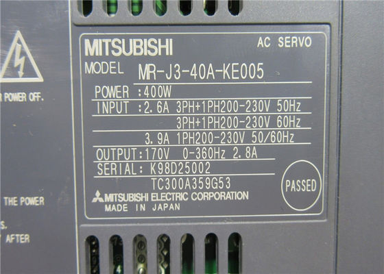 NOVO MITSUBISHI MELSERVO-J3 400W AC Amplificador MR-J3-40A-KE005 Diretor de SERVO Industrial