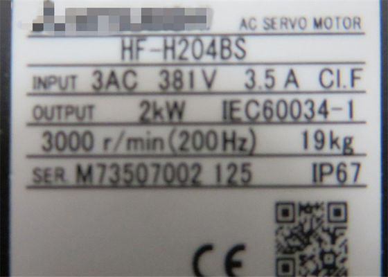 Mitsubishi 381V 2KW Servomotores elétricos AC HF-H204BS / HF-H204BS-A48