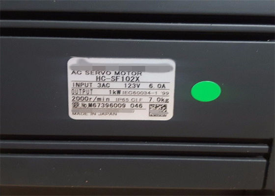 1KW Mitsubishi Industrial Control Motor Elétrico HC-SF102X 3 Fase AC Servomotor