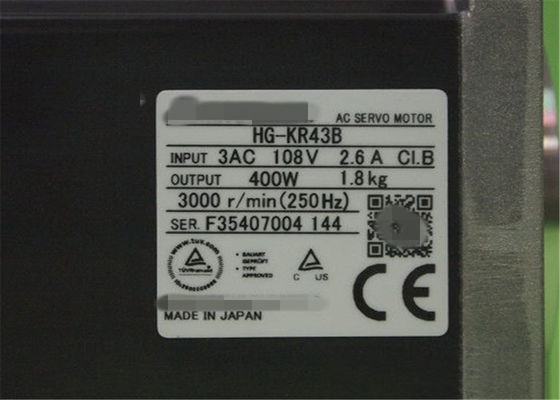 Novo Mitsubishi original HG-KR43B HG-KR43 AC Servo Motor J4 Série 400W freio