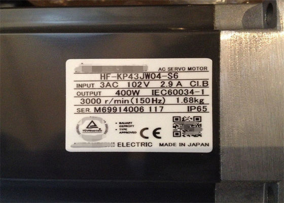 Mitsubishi HF-KP43JW04-S6 400W Servo Motor Industrial AC de 3 fases NOVO em estoque