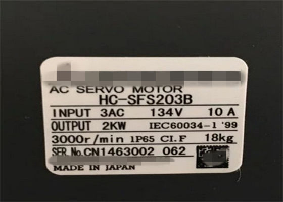 MITSUBISHI Melservo HC-SFS série Motor de potência de inércia média HC-SFS203B do Japão