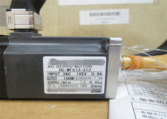 100W Mitsubishi AC Industrial Servo Motor HC-MFS13 / HC-KFS13 Japão Motor