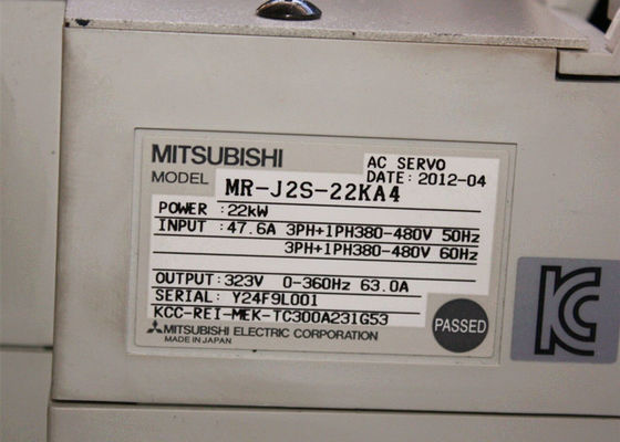 Motorista de robótica Mitsubishi MR-J2S-22KA4 22kW 63A AC SERVO AMPLIFICADOR MR-J2S-22KA