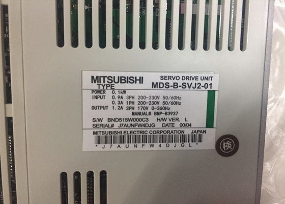 Mitsubishi motores elétricos MDS-B-SVJ2-01 Industrial AC Servo Motor Drive Unidade 0.1KW 0.9A