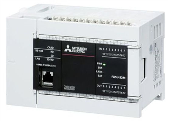MÓDULO DO PROCESSADOR CENTRAL DE MITSUBISHI FX5U-32MR/ES COM ENTRADAS INTEGRADAS DO I/O 16 DIGITAL DE I/S 32