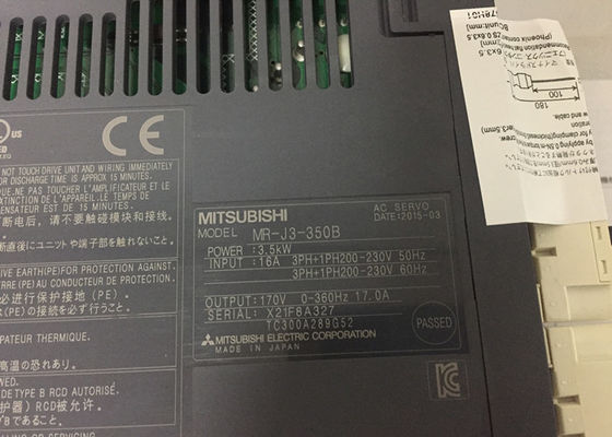 Da série industrial da movimentação MR-J3-350B MR-J3 de Mitsubishi Electric 3.5KW amplificador servo da C.A. NOVO