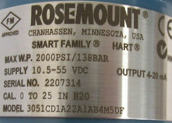Transmissor de pressão diferencial de alta temperatura Rosemount 3051CD1A22A1AB4M5DF