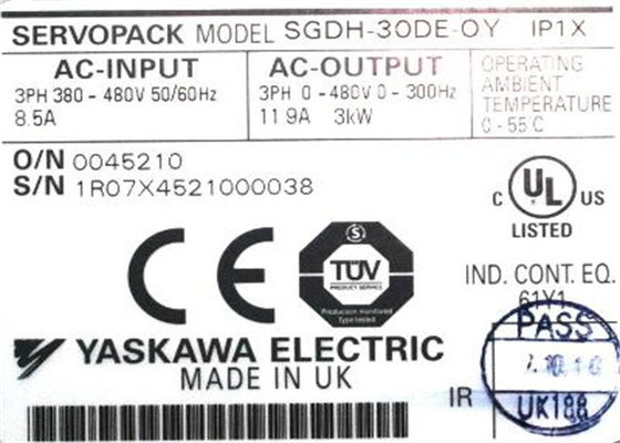 Yaskawa SGDH-30DE-OY Novo Servo Amplificador Sigma-II Original 400V