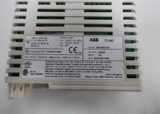 ABB DI890 3BSC690073R1 Interface de segurança intrínseca Canais isolados galvânicos individuais