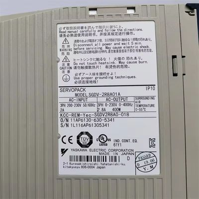 Yaskawa SGDV-2R8A01A Novíssimo AC Servo Amplificador em Original