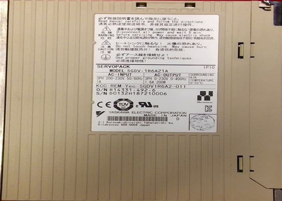 Yaskawa SGDV-1R6A21A 220V AC Servo Amplificador 0.2kw Novo Original