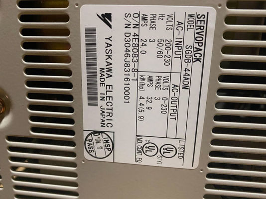 Yaskawa SGDB-44ADG trenó de pulso bifásico com diferença de fase de 90° Servo Drive 4.4KW