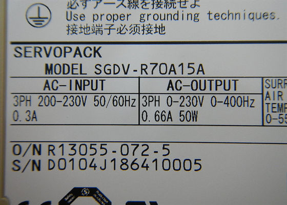 SGDV-R70A15A 200V Yaskawa Novo AC Servo Amplificador Na Caixa Original