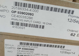 EMERSON DELTAV Cartão analógico VE4003S2B6 CE4003S2B6 16CH Fornecimento de energia redundante