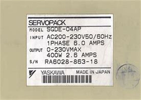 Marca Yaskawa AC Servo Amplificador SGDE-04AP Sigma Série em Caixa