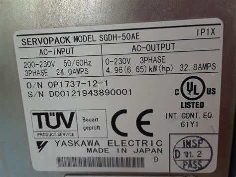 Novíssimo Servomotor Yaskawa SGDH-50AE Sigma na caixa original