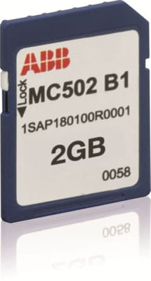 ABB MC502 1SAP180100R0001 AC500 Cartão de Memória SD PLCs de Automação Distribuída