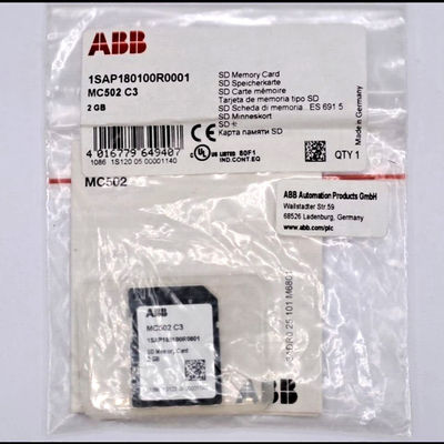 ABB MC502 1SAP180100R0001 AC500 Cartão de Memória SD PLCs de Automação Distribuída