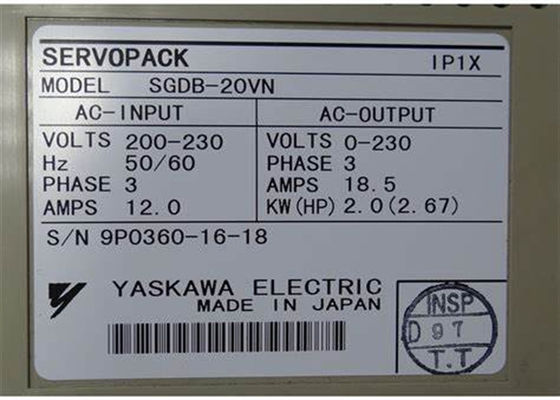 Novíssima Yaskawa AC Servo Drives SGDB-20VN Original Nova em Caixa