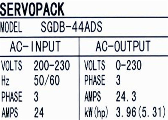 SGDB-44ADS Yaskawa Industrial Servo Drives Novo e Original