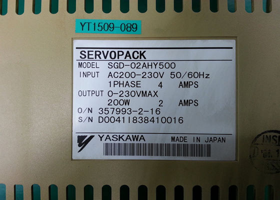 SGD-02AHY500 Yaskawa AC Servo Motor Drives Novo e Original