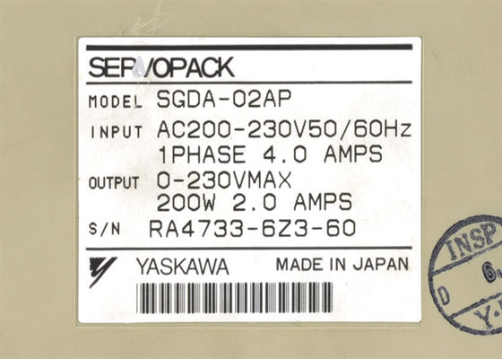 Yaskawa Sigma série SGDA-02AP Servo Drive novo na caixa original