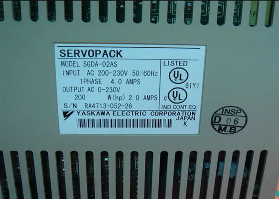 230V AC Servo Amplificador Yaskawa SGDA-02AS Novo na caixa original
