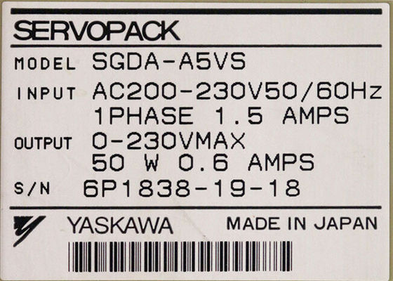 SGDA-A5VS Marca Yaskawa Novos Servos Industriais em Original