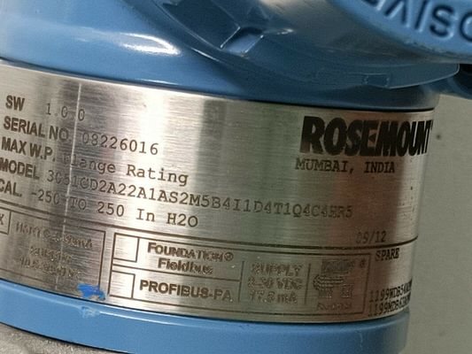 Rosemount 3051CD2A22A1AS2M5B4I1D4T1Q4C4HR5 Transmissores de pressão inteligentes