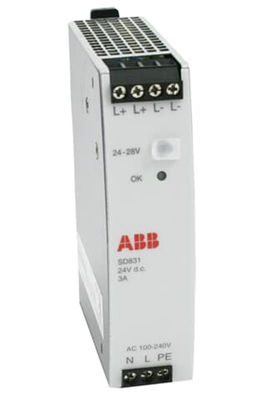 ABB 3BSC610064R1 SD831 Fornecimento de energia Entrada AC 100-240 V Saída DC 24 V 3A