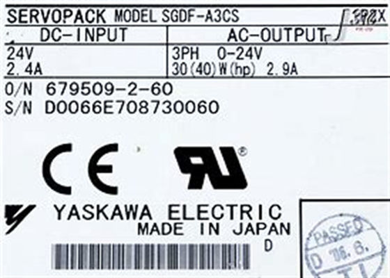 Servo motor industrial da Yaskawa SGDF-A3CS novo na caixa original