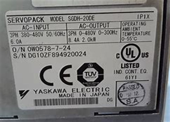 Yaskawa SGDH-20DE Industrial Servo Drives Novo e Original