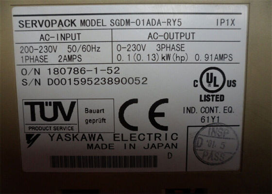 Yaskawa SGDM-01ADA-RY5 Japão Servo Drives Novos originais