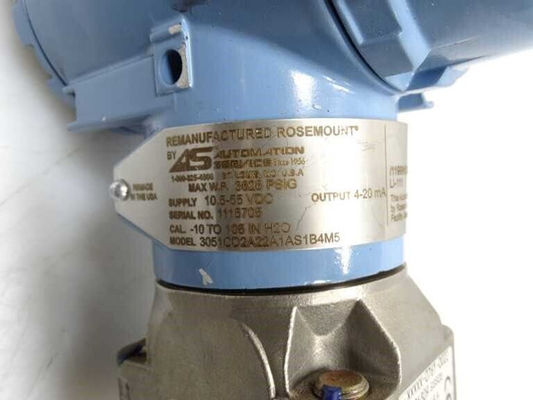 ROSEMOUNT 3051CD2A22A1AS1B4M5 Transmissor de pressão 10,5-55 VDC